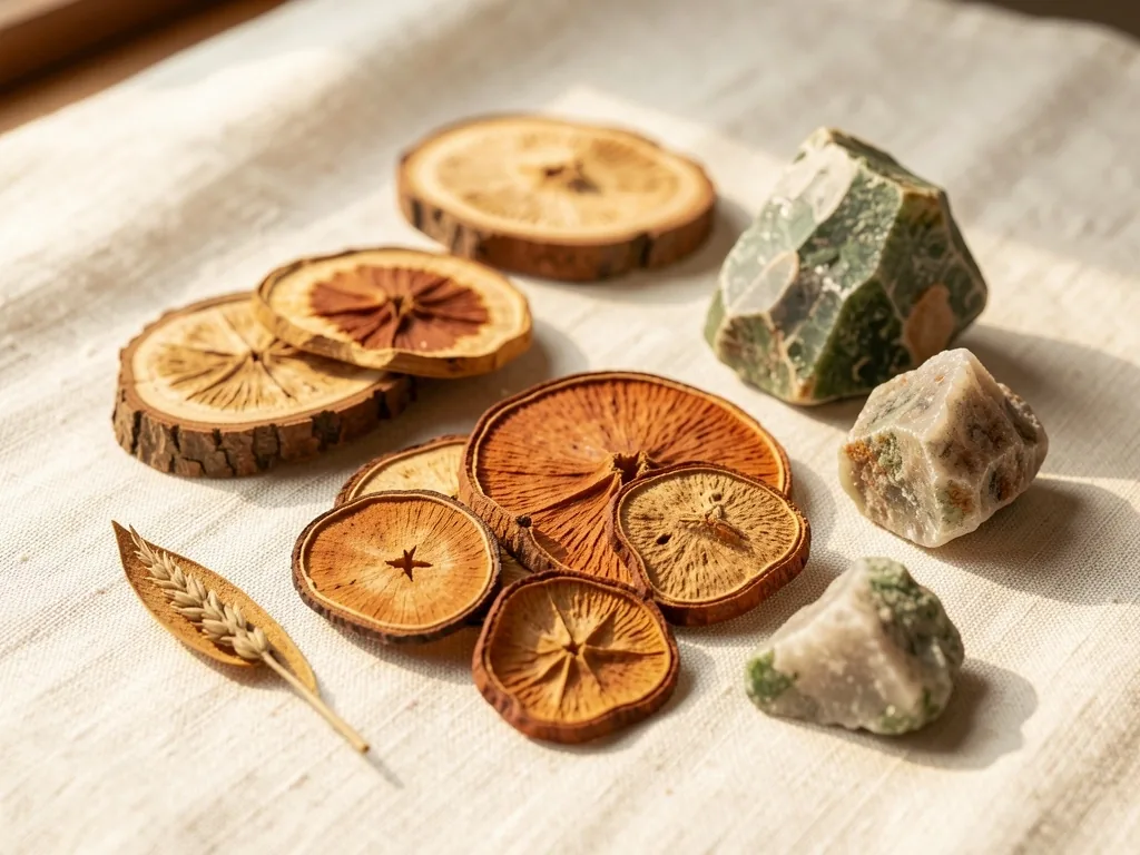 Raw botanical ingredients used in natural supplements
